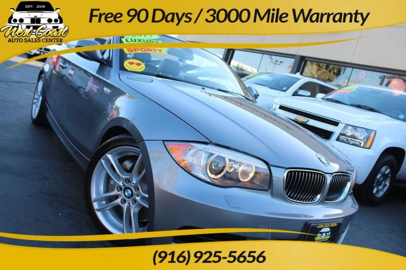 2013 BMW 1 Series for sale at West Coast Auto Sales Center in Sacramento CA