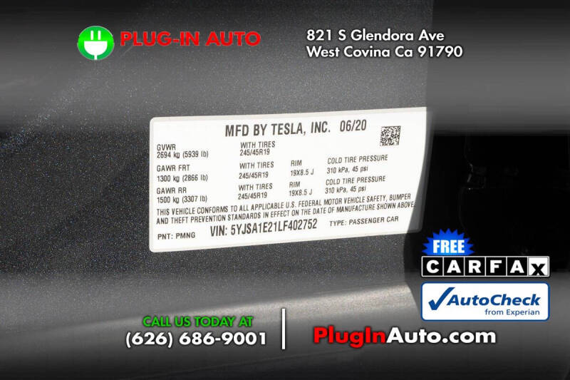 2020 Tesla Model S Long Range Plus