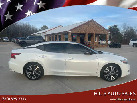 2016 Nissan Maxima for sale at Hills Auto Sales in Salem AR