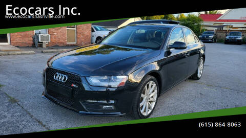 2013 Audi A4 for sale at Ecocars Inc. in Nashville TN