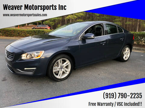2014 Volvo S60 for sale at Weaver Motorsports Inc in Cary NC