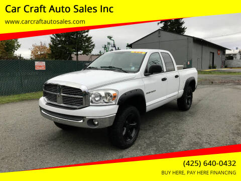 2007 Dodge Ram Pickup 1500 for sale at Car Craft Auto Sales Inc in Lynnwood WA