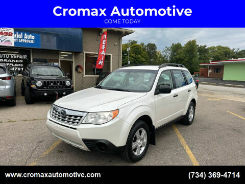 2012 Subaru Forester for sale at Cromax Automotive in Ann Arbor MI