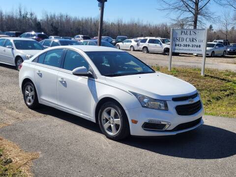 2016 Chevrolet Cruze Limited for sale at Paul's Used Cars in Lake City SC