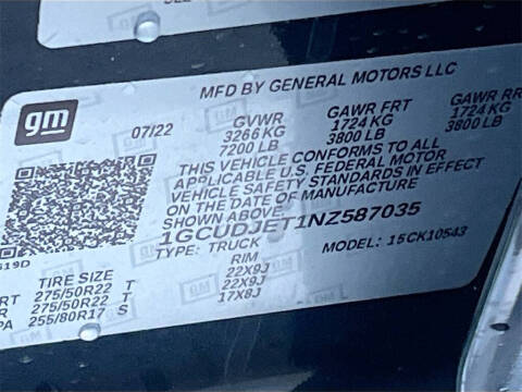 2022 Chevrolet Silverado 1500