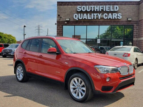 2017 BMW X3 for sale at SOUTHFIELD QUALITY CARS in Detroit MI