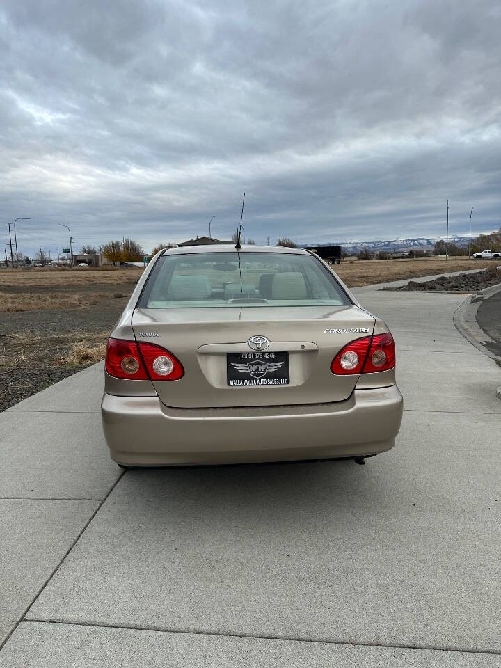 2006 Toyota Corolla for sale at WALLA WALLA AUTO SALES in Walla Walla, WA