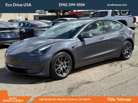 2022 Tesla Model 3 for sale at Eco Drive USA in Rancho Cordova CA