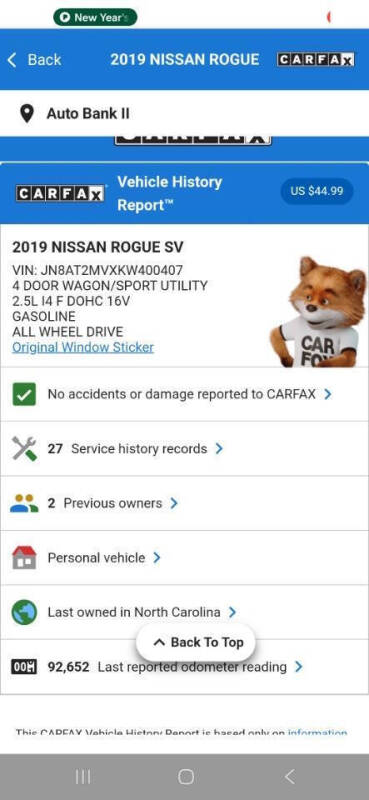 2019 Nissan Rogue SV