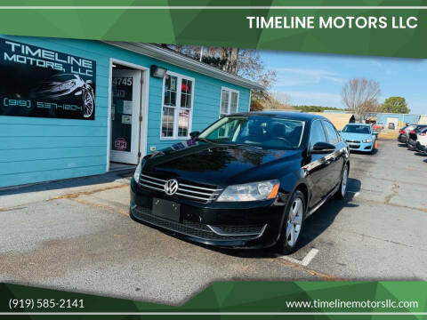 2012 Volkswagen Passat for sale at Timeline Motors LLC in Clayton NC