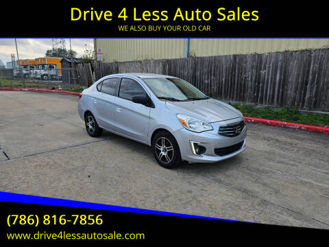 2017 Mitsubishi Mirage G4 for sale at Drive 4 Less Auto Sales in Houston TX