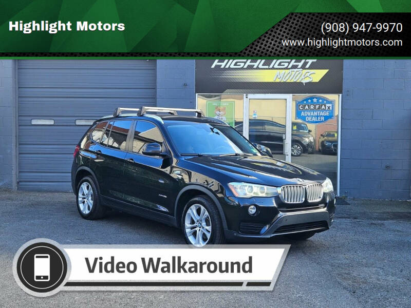 2017 BMW X3 for sale at Highlight Motors in Linden NJ