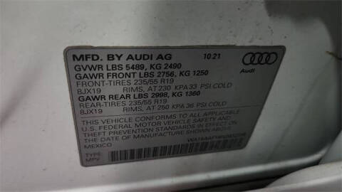 2022 Audi Q5 Sportback quattro S line Prem Plus 45 TFSI