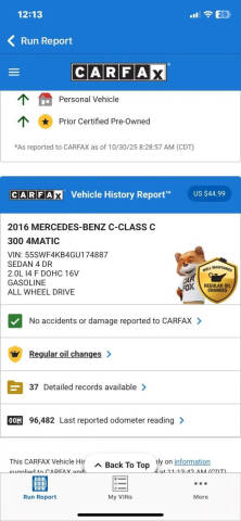 2016 Mercedes-Benz C-Class