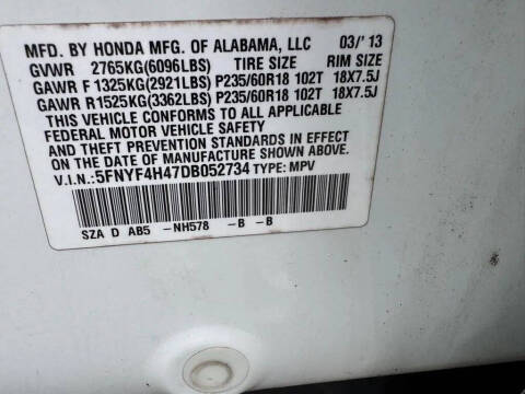 2013 Honda Pilot EX
