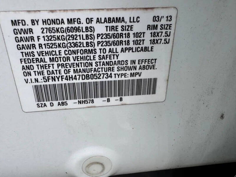 2013 Honda Pilot EX