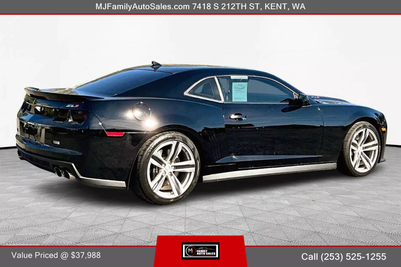 2013 Chevrolet Camaro for sale at MJ FAMILY AUTO SALES in Kent, WA