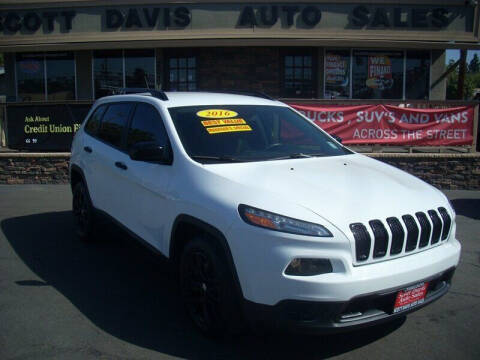 2016 Jeep Cherokee for sale at Scott Davis Auto Sales in Turlock CA