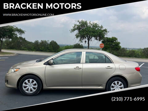 2009 Toyota Corolla for sale at BRACKEN MOTORS in San Antonio TX