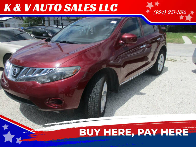 2009 Nissan Murano for sale at K & V AUTO SALES LLC in Hollywood FL