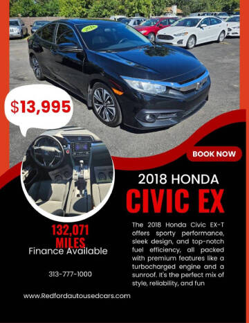 2018 Honda Civic for sale at Redford Auto Quality Used Cars in Redford MI