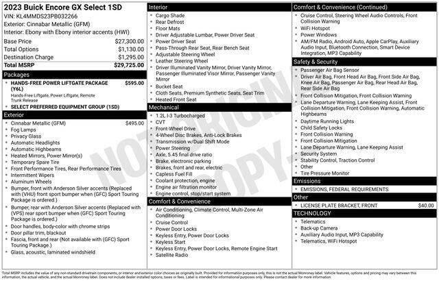 2023 Buick Encore GX Select