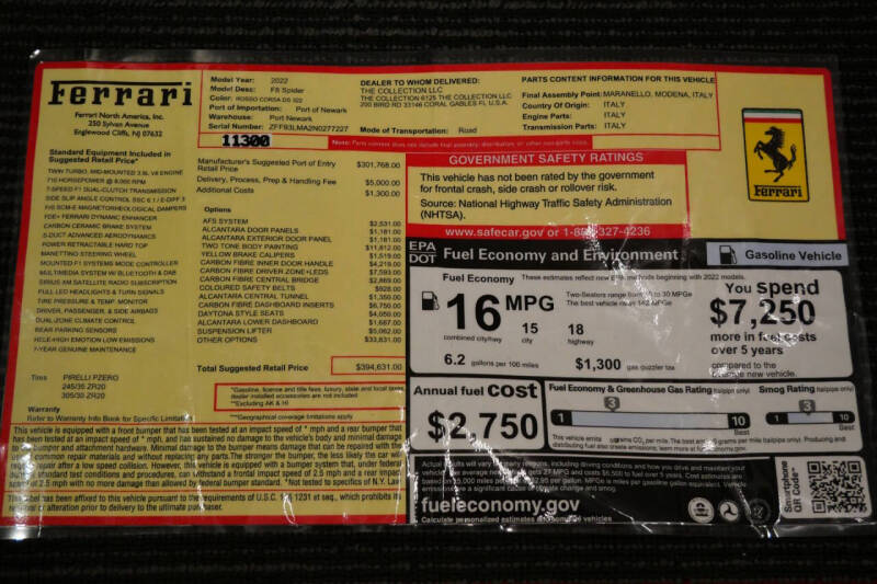 2022 Ferrari F8 Spider