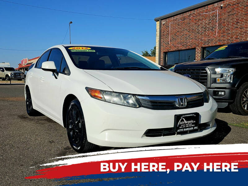2012 Honda Civic for sale at AUTO BARGAIN, INC. #2 in Oklahoma City OK