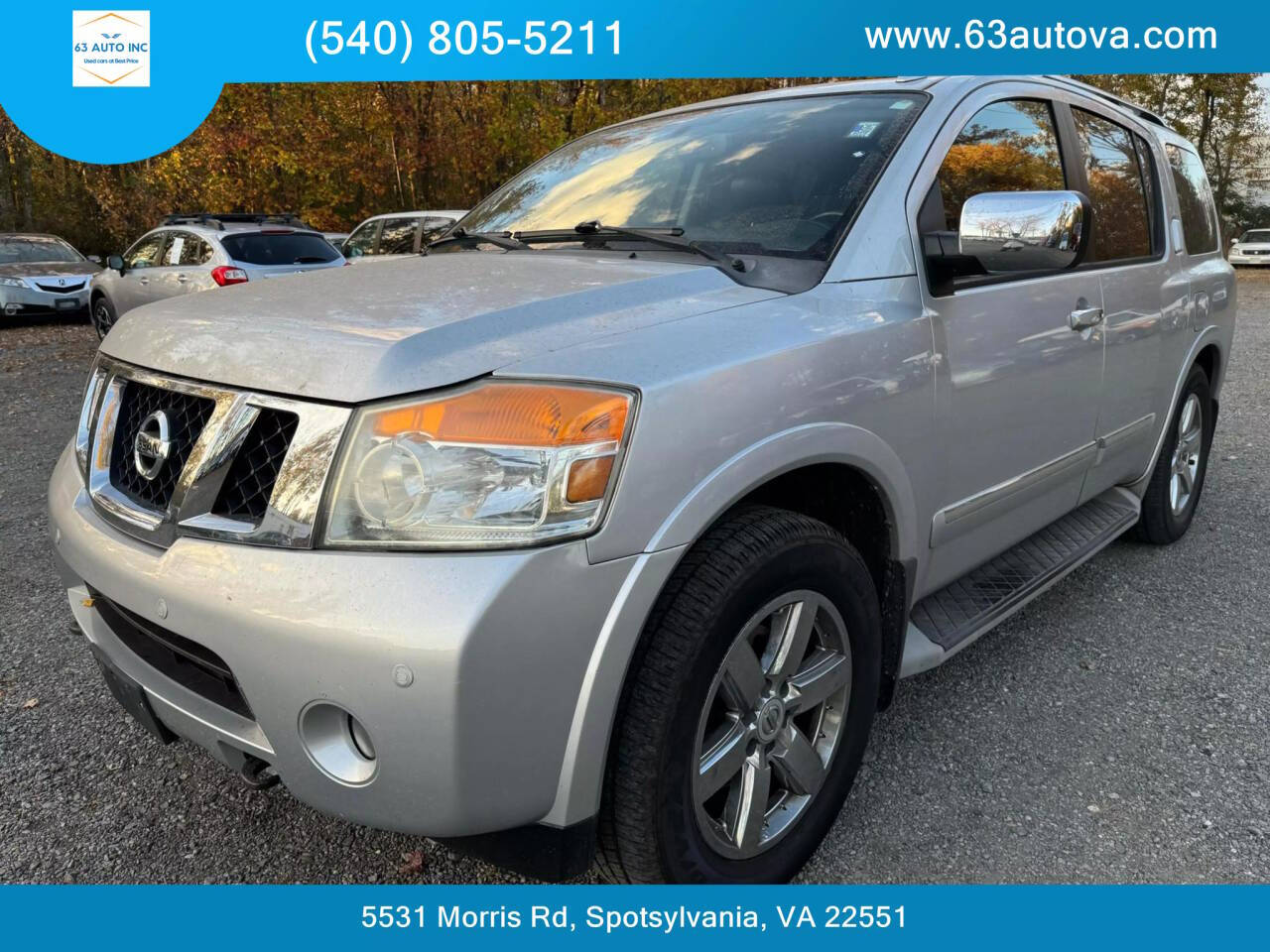 2011 Nissan Armada for sale at 63 Auto Inc in Spotsylvania, VA