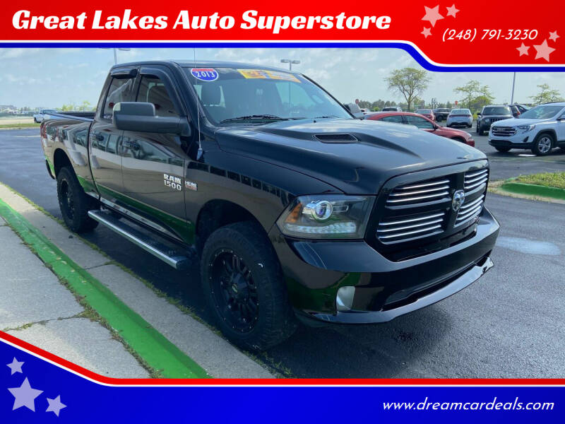 2013 RAM Ram Pickup 1500 for sale at Great Lakes Auto Superstore in Waterford Township MI