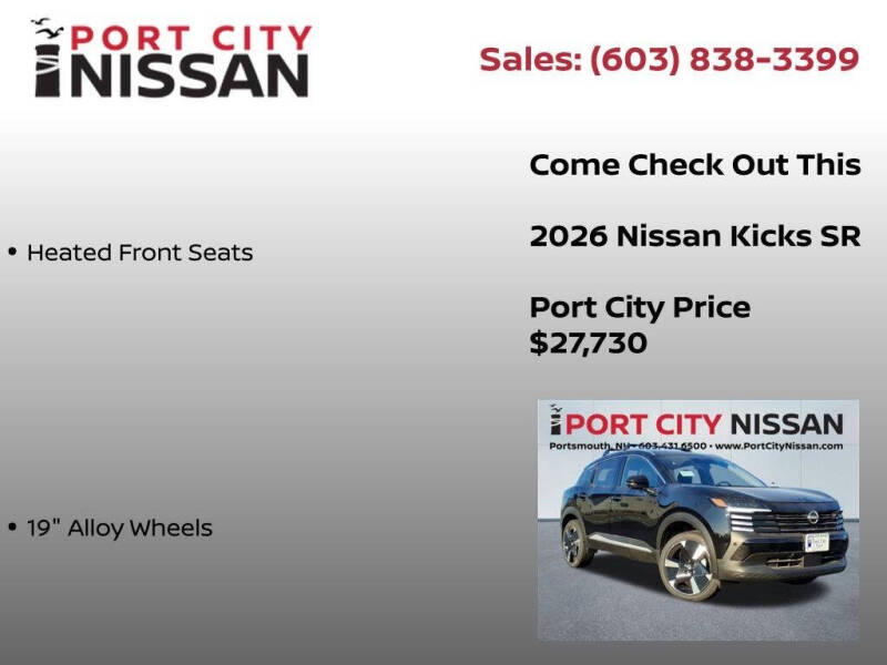 2026 Nissan Kicks SR