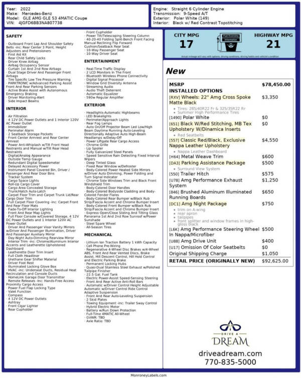 2022 Mercedes-Benz GLE AMG GLE 53