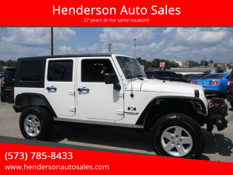 2009 Jeep Wrangler Unlimited for sale at Henderson Auto Sales in Poplar Bluff MO