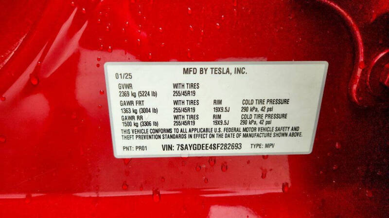 2025 Tesla Model Y Long Range