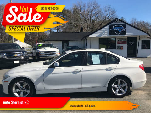 2013 BMW 3 Series for sale at Auto Store of NC in Walkertown NC