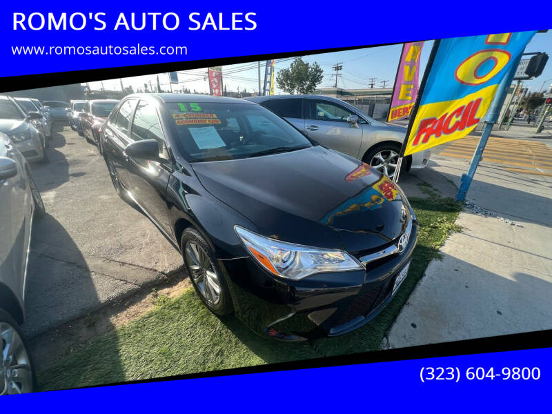 2015 Toyota Camry for sale at ROMO'S AUTO SALES in Los Angeles CA