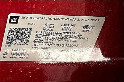 2018 Chevrolet Silverado 1500