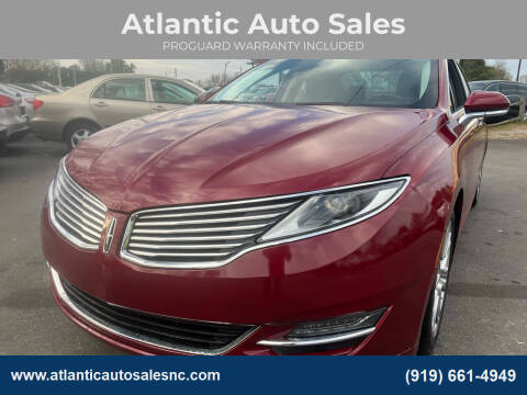 2013 Lincoln MKZ for sale at Atlantic Auto Sales in Garner NC