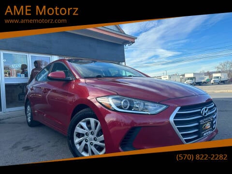 2017 Hyundai Elantra for sale at AME Motorz in Wilkes Barre PA