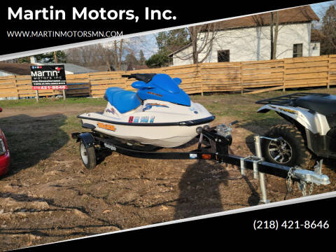 2004 Sea-Doo Jetski GTI for sale at Martin Motors, Inc. in Chisholm MN