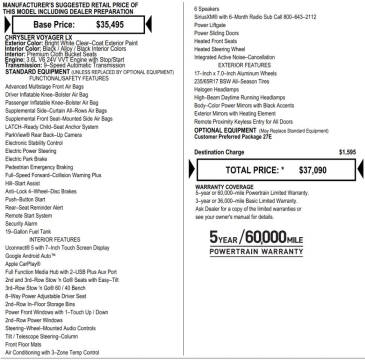 2023 Chrysler Voyager LX