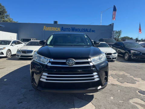 2017 Toyota Highlander for sale at America Auto Wholesale Inc in Miami FL