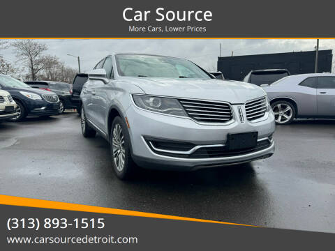 2016 Lincoln MKX for sale at Car Source in Detroit MI