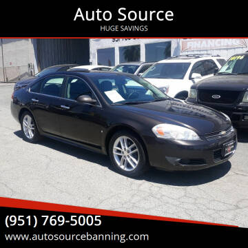2009 Chevrolet Impala for sale at Auto Source in Banning CA