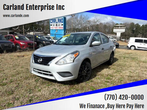 2016 Nissan Versa for sale at Carland Enterprise Inc in Marietta GA