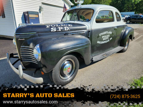 1940 Plymouth Business Coupe for sale at STARRY'S AUTO SALES in New Alexandria PA