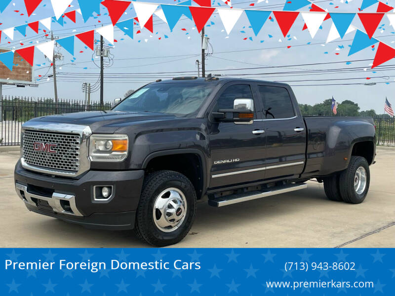 2015 GMC Sierra 3500HD for sale at Premier Foreign Domestic Cars in Houston TX