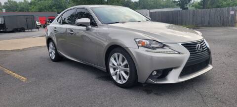 2016 Lexus IS 200t for sale at M & D AUTO SALES INC in Little Rock AR