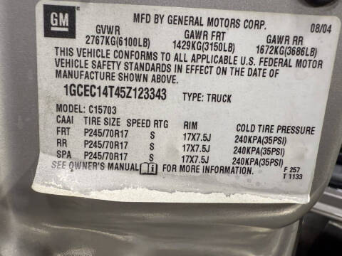 2005 Chevrolet Silverado 1500