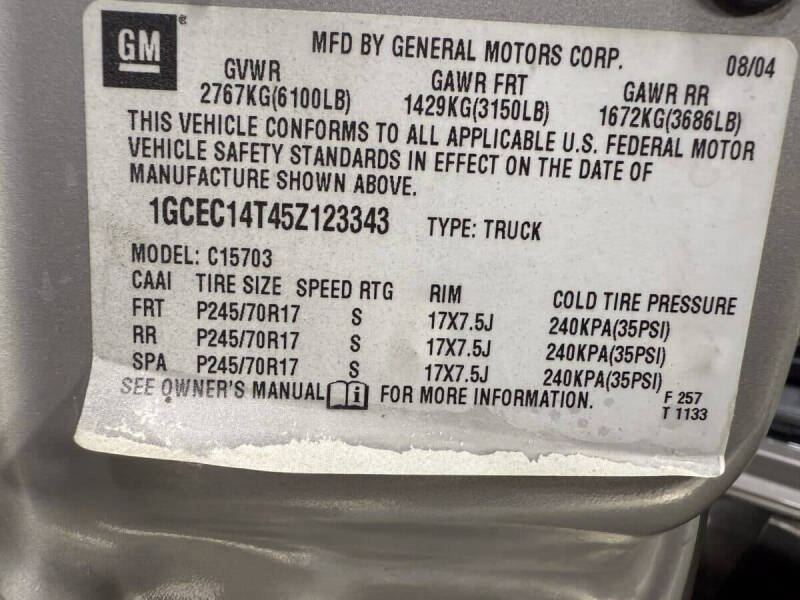 2005 Chevrolet Silverado 1500